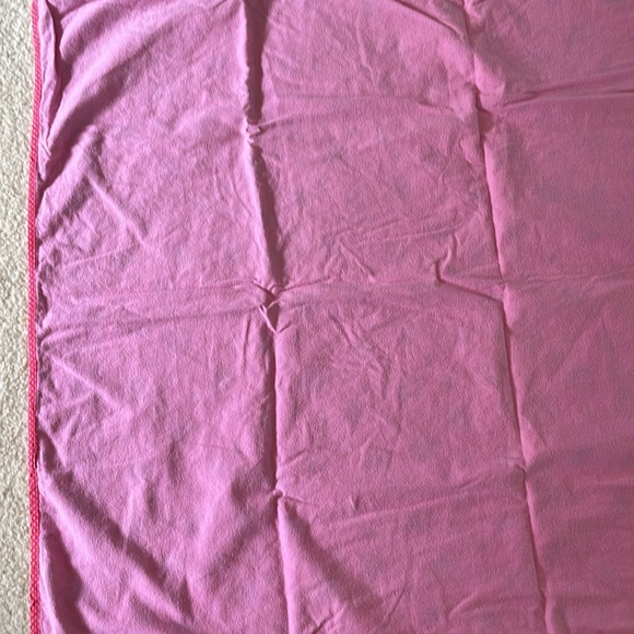 Taj kids blanket, pink with spam musubi characters.  Approximately 42” x 33” - Picture 3 of 4